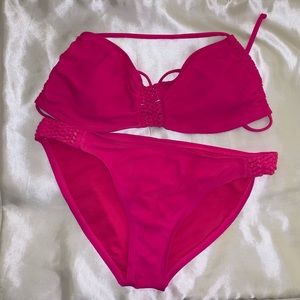 Hot Pink Xhilaration Bikini Set